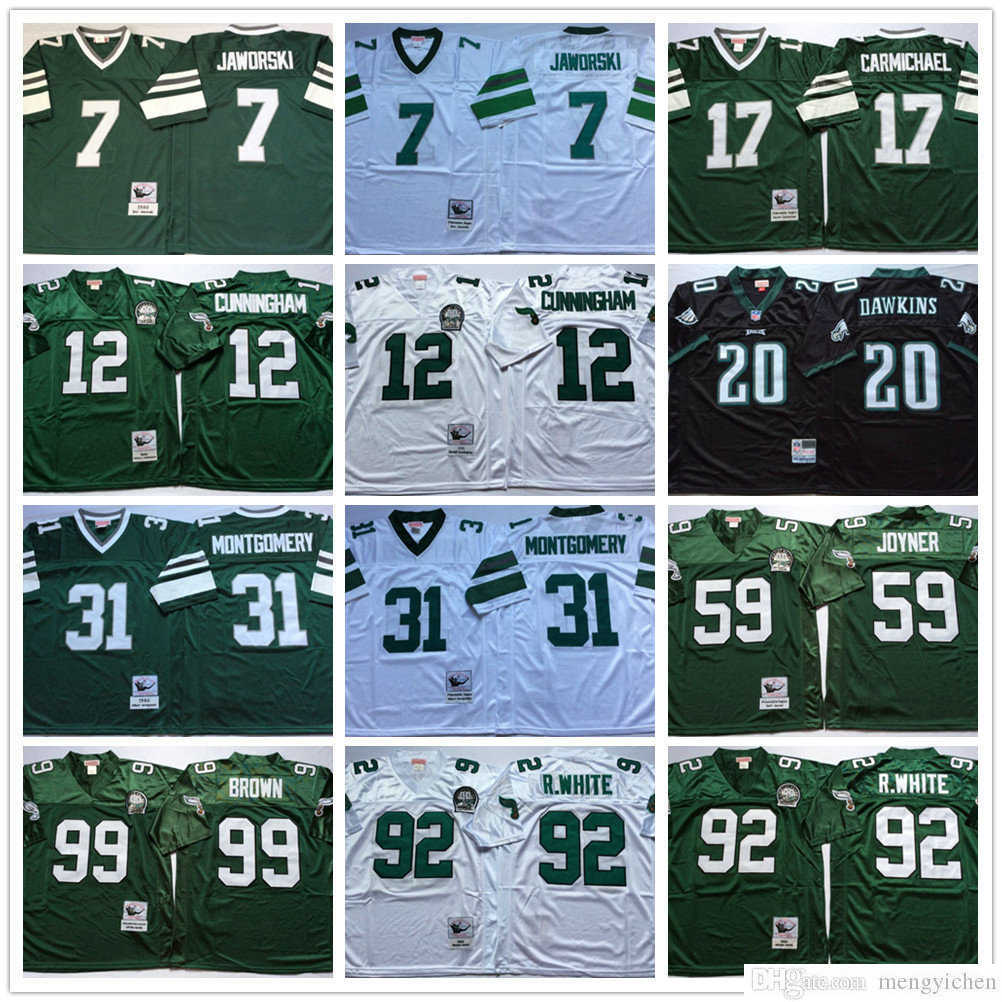 NCAA 7 Ron Jaworski 12 Randall Cunningham 17 Harold Carmichael 31 Wilbert Montgomery 59 Seth Joyner 92 Reggie White 99 Jerome Borwn Jerseys, Green
NCAA 7 Ron Jaworski 12 Randall Cunningham 17 Harold Carmichael 31 Wilbert Montgomery 59 Seth Joyner 92 Reggie White 99 Jerome Borwn Jerseys, Green