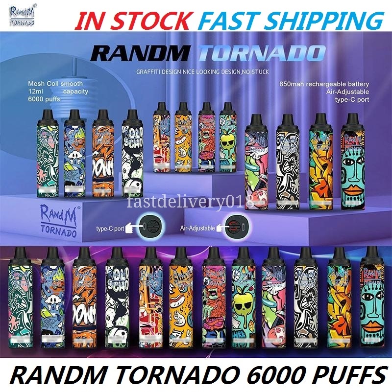 RANDM TORNADO 6000 PUFFS E Cigarette Disposable Vape Pen Device Pod 12ml Capatity 850mah Battery Recharge Type-C Port Air-Adjust Flow VS GEEK BAR IDOL MAX 2021
RANDM TORNADO 6000 PUFFS E Cigarette Disposable Vape Pen Device Pod 12ml Capatity 850mah Battery Recharge Type-C Port Air-Adjust Flow VS GEEK BAR IDOL MAX 2021