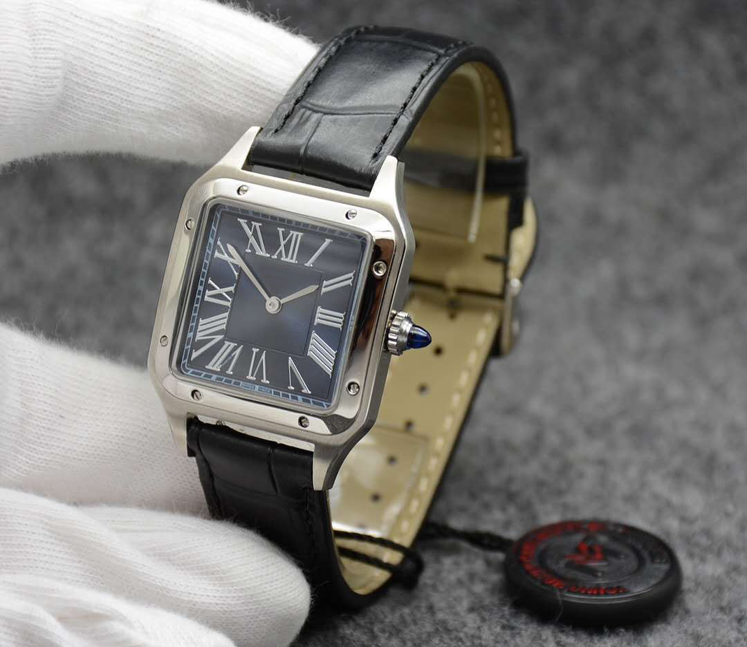 2020 Geneva New Couple Women Men's Leather Santo-Dumont 4 color Quartz Movement 43.5mm 38mm Fashionable men's High Quality Couple watches, Slivery;brown
2020 Geneva New Couple Women Men's Leather Santo-Dumont 4 color Quartz Movement 43.5mm 38mm Fashionable men's High Quality Couple watches, Slivery;brown