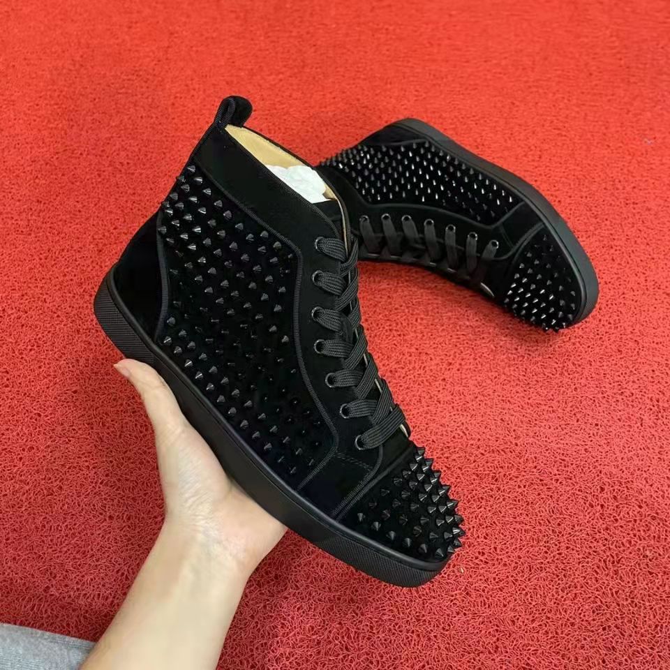 Fashion sport shoes Bottoms Casual spike Shoe Women Mens Designer Trainers Studded Leather Loafers Rivet Boots Black White Platform Paris Sneakers size -EUR45, Box
Fashion sport shoes Bottoms Casual spike Shoe Women Mens Designer Trainers Studded Leather Loafers Rivet Boots Black White Platform Paris Sneakers size -EUR45, Box