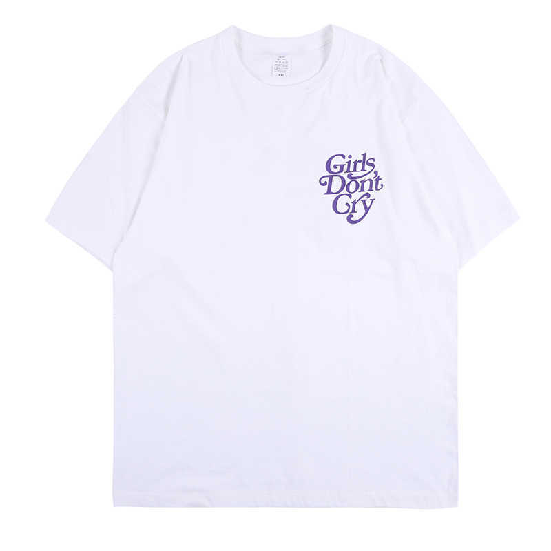 Girls Dont Cry Funny Cute Purple Shirts Graphic Tees Japanese Streetwear alternative grunge Oversized T Shirt Women Clothing 210722