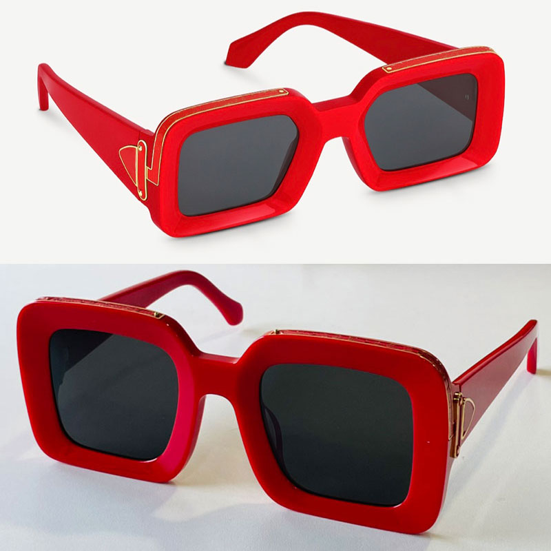 Designer Sunglasses Official latest Z1592W Red acetate frame Black lenses Square shape House style mens and women second-generation millionaire z1591w glasses
Designer Sunglasses Official latest Z1592W Red acetate frame Black lenses Square shape House style mens and women second-generation millionaire z1591w glasses