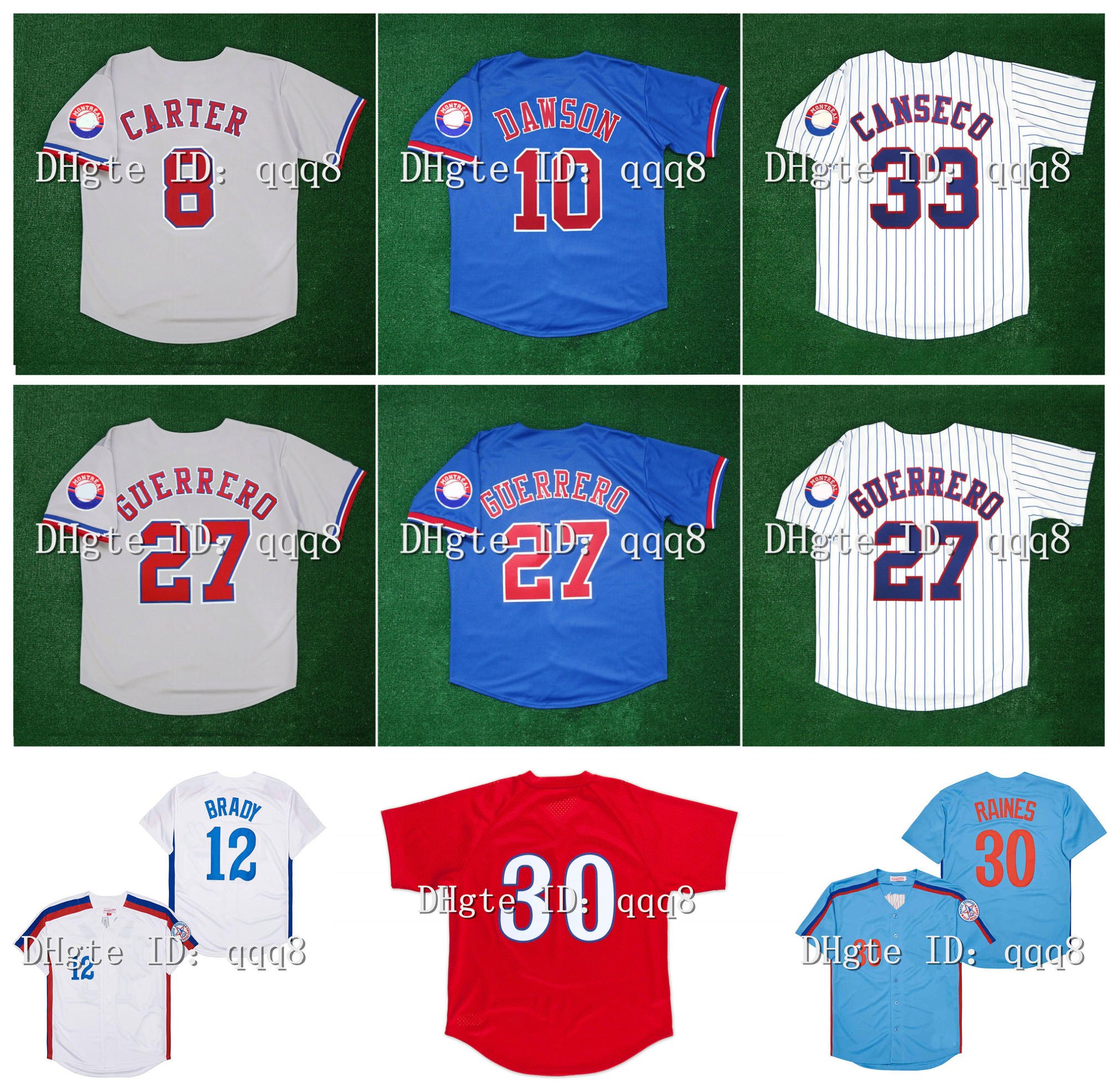 Vintage Montreal Expos Jersey VLADIMIR GUERRERO GARY CARTER CLIFF FLOYD JOSE CANSECO PEDRO MARTINEZ TIM RAINES RONDELL WHITE TOM BRADY PETE ROSE Retro Baseball, As pic
Vintage Montreal Expos Jersey VLADIMIR GUERRERO GARY CARTER CLIFF FLOYD JOSE CANSECO PEDRO MARTINEZ TIM RAINES RONDELL WHITE TOM BRADY PETE ROSE Retro Baseball, As pic