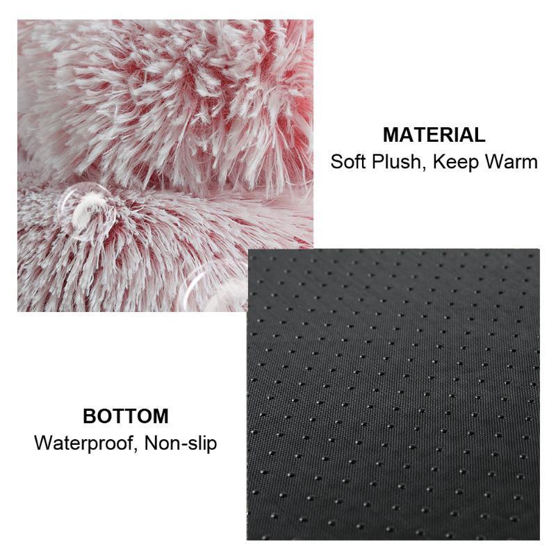Stock Cat Beds & Furniture Plush Pet Dog Bed House Warm Round Kitten Semi-enclosed Winter Nest Kennel Cats Sofa Mat Basket Sleeping Bag