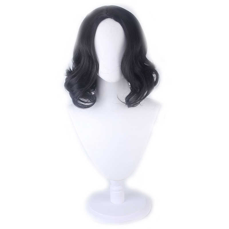 Severus Snape Black Short Curly Style Cosplay Wig Professor Snape Wig Halloween Party Role Play Costumes Wigs+ Wig Cap от DHgate WW