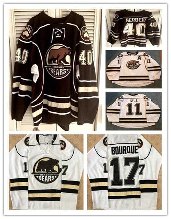 2020 2015-16 Hershey Bears 40 Caleb Herbert Chris Bourque 11 ZACH SILL Hockey Jersey Embroidery Stitched any number and name Jerseys
2020 2015-16 Hershey Bears 40 Caleb Herbert Chris Bourque 11 ZACH SILL Hockey Jersey Embroidery Stitched any number and name Jerseys