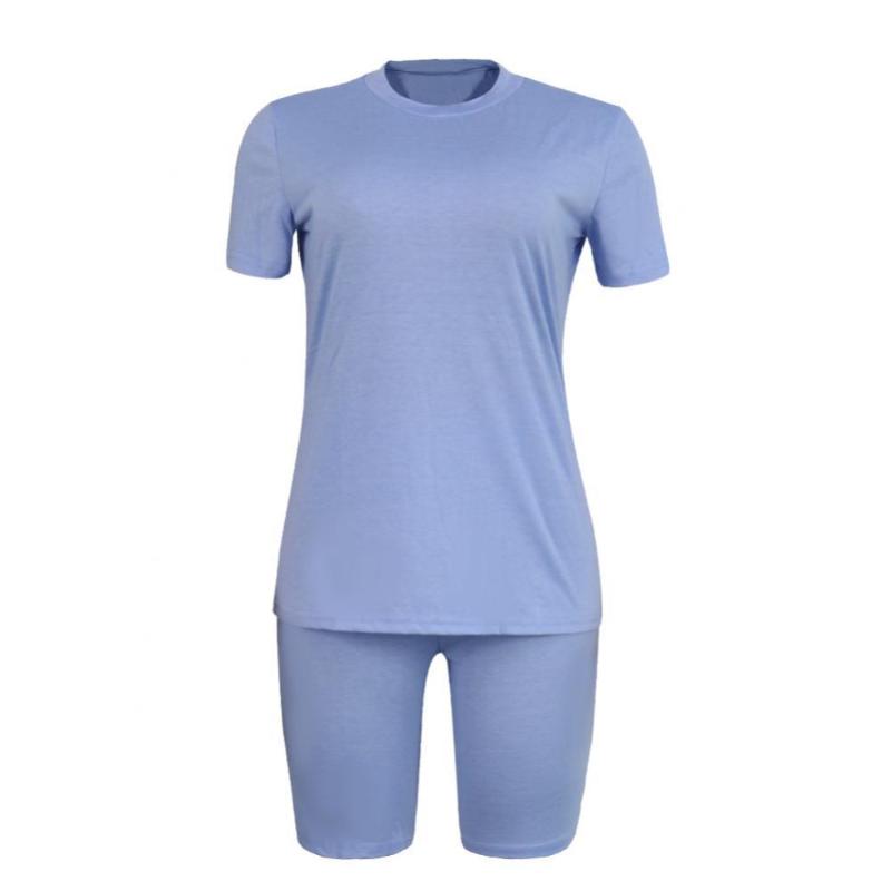 Women's Tracksuits Women Solid Color Short Sleeve T-shirt Elastic Shorts Cotton Sports Tracksuit, Black
Women's Tracksuits Women Solid Color Short Sleeve T-shirt Elastic Shorts Cotton Sports Tracksuit, Black