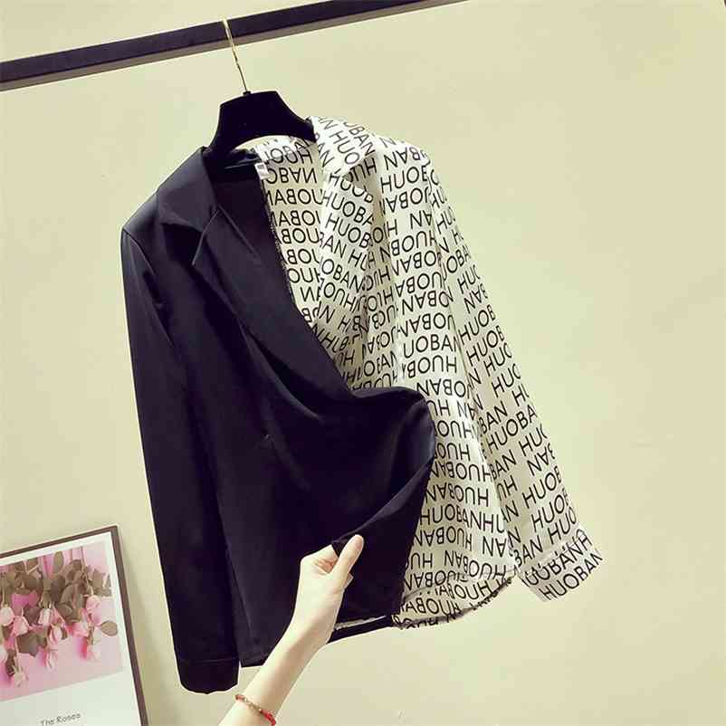 Autumn Fashion Women's Long Sleeves Turn Down Collar Patchwork Letter Shirt Office Ladies Shirts Blouse Tops A3589 210519, Black
Autumn Fashion Women's Long Sleeves Turn Down Collar Patchwork Letter Shirt Office Ladies Shirts Blouse Tops A3589 210519, Black