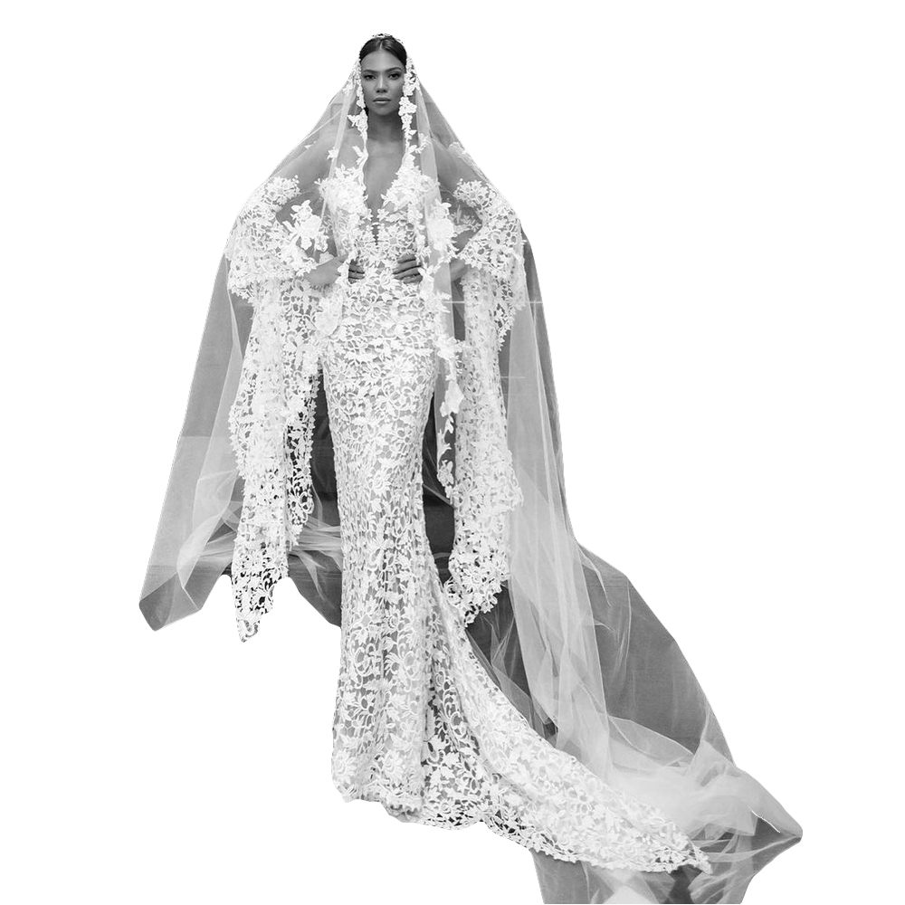 Queen Van Bride Veil Long Lace Applique Mesh With Comb Girls White Cathedral Accessories