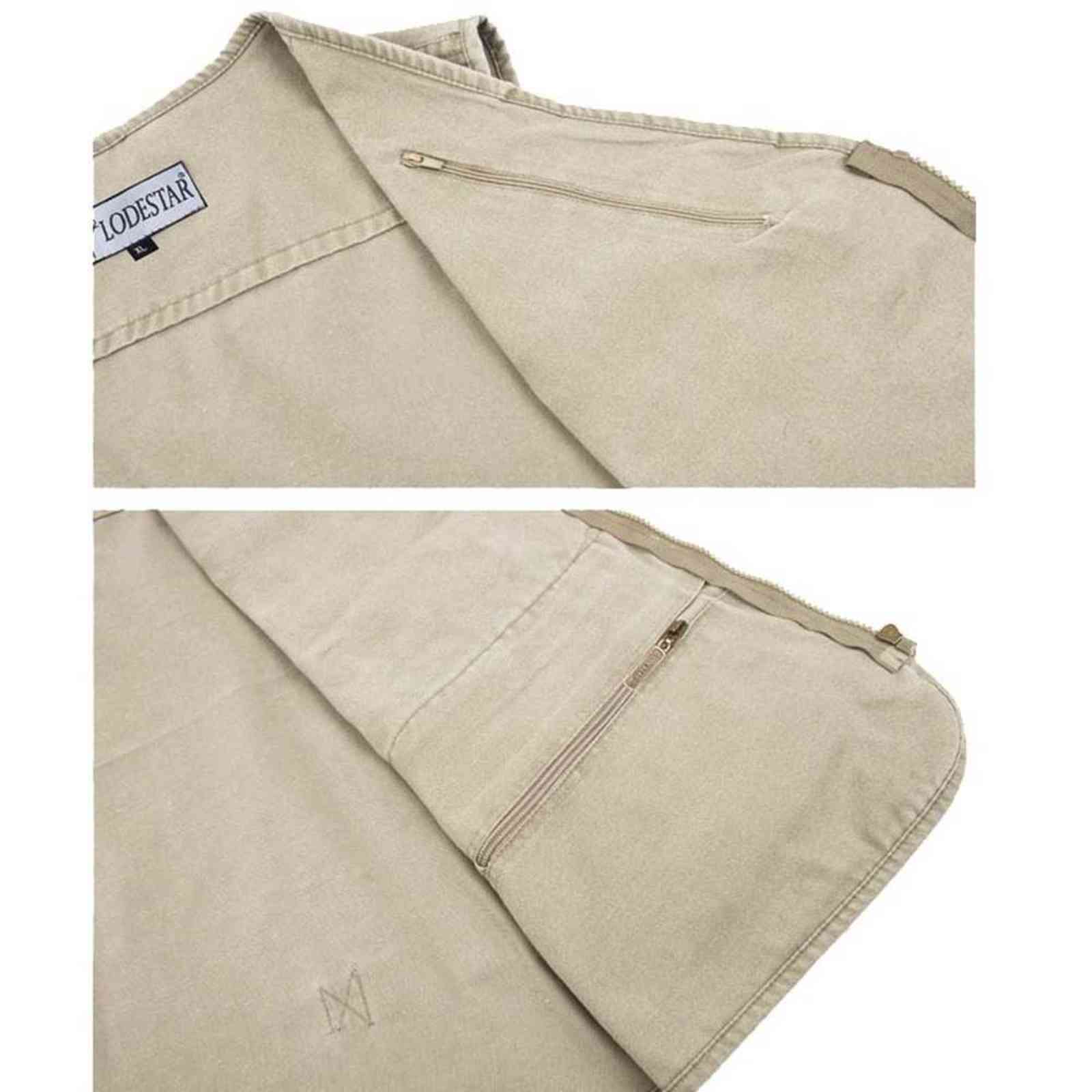 8XL 9XL 10XL Male Casual Summer Big Size Cotton Sleeveless Vest With Many 16 Pockets Men Multi Pocket Pograph Waistcoat 211111