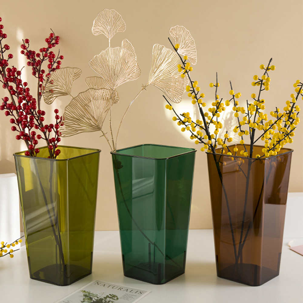 Fashion Acryic Square Bucket Vase Coorfu Fower Vase Decor Ornaments Vase Creativity Home iving Room Decoration, Green
Fashion Acryic Square Bucket Vase Coorfu Fower Vase Decor Ornaments Vase Creativity Home iving Room Decoration, Green