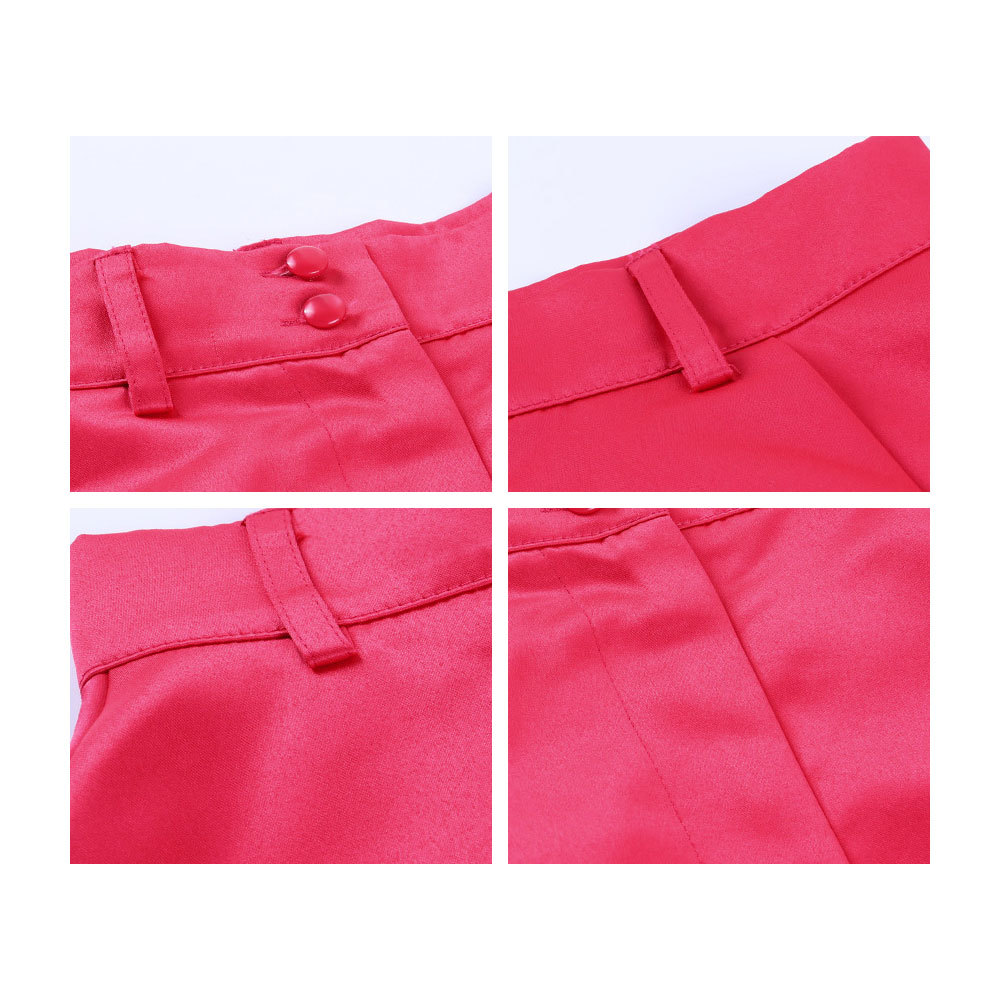 Women Summer Vintage Solid Wide Leg Shorts Elegant High Waist Flare Casual Travel Beach Loose 20021 210428