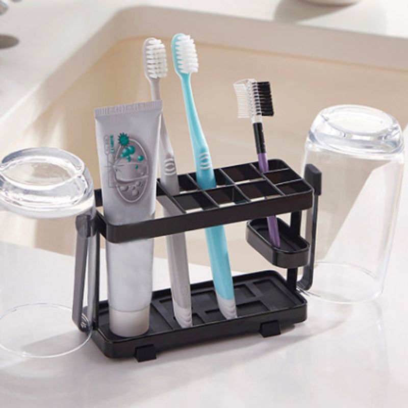 Family Toothbrush Stand Houder Toilet tiles Toothpaste Cup Opbergrek