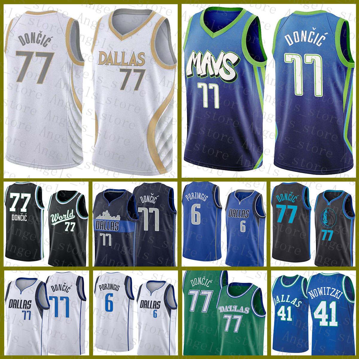 Luka Kristaps 6 Porzingis 77 Doncic Mens Dirk 41 Nowitzki Youth Dallas Mavericks 2020 2021 New Basketball Jersey Green, Black;red
Luka Kristaps 6 Porzingis 77 Doncic Mens Dirk 41 Nowitzki Youth Dallas Mavericks 2020 2021 New Basketball Jersey Green, Black;red
