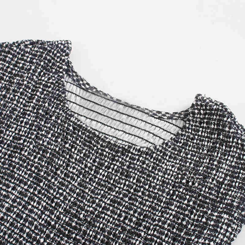 Fashion Printed Midi Dress Women O Neck Vintage Ruffles Summer Sleeveless Ladies A Line Party es Robe Femme 210515