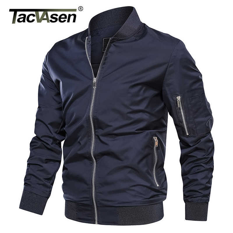 TACVASEN Jackets Men Autumn Casual Baseball Jacket Coats Military Army Bomber Pilot Jackets Outwear Fashion Slim Fit Coats M-4XL 211009