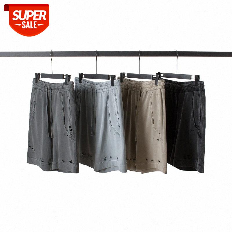 Kanye made old washed retro ripped shorts loose drawstring sports terry five-point pants men #mh1d, Black
Kanye made old washed retro ripped shorts loose drawstring sports terry five-point pants men #mh1d, Black