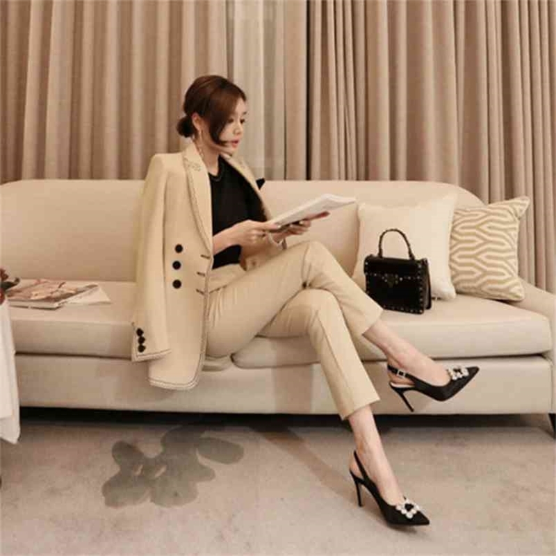High Quality Autumn Winter England Style Women Two Piece Set Korean Outfits Femme Solid Blazer Jacket Coat+Slim Pant Suits 210603, Picture color
High Quality Autumn Winter England Style Women Two Piece Set Korean Outfits Femme Solid Blazer Jacket Coat+Slim Pant Suits 210603, Picture color