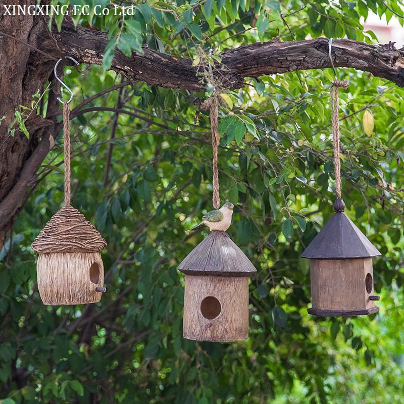 Decorative Objects & Figurines Creative Gardening Simulation Bird's Nest Tree Decoration Pendant Outdoor Garden Triangle House Building
Decorative Objects & Figurines Creative Gardening Simulation Bird's Nest Tree Decoration Pendant Outdoor Garden Triangle House Building