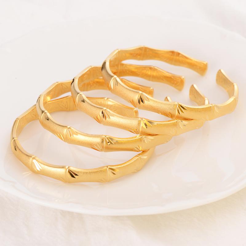 Bangle Girl's Fashion Size Open-Bangle 9 K Fine THAI BAHT G/F Solid Gold Woman Luxury Jewelry Retro Bamboo Shape Adjustable
Bangle Girl's Fashion Size Open-Bangle 9 K Fine THAI BAHT G/F Solid Gold Woman Luxury Jewelry Retro Bamboo Shape Adjustable