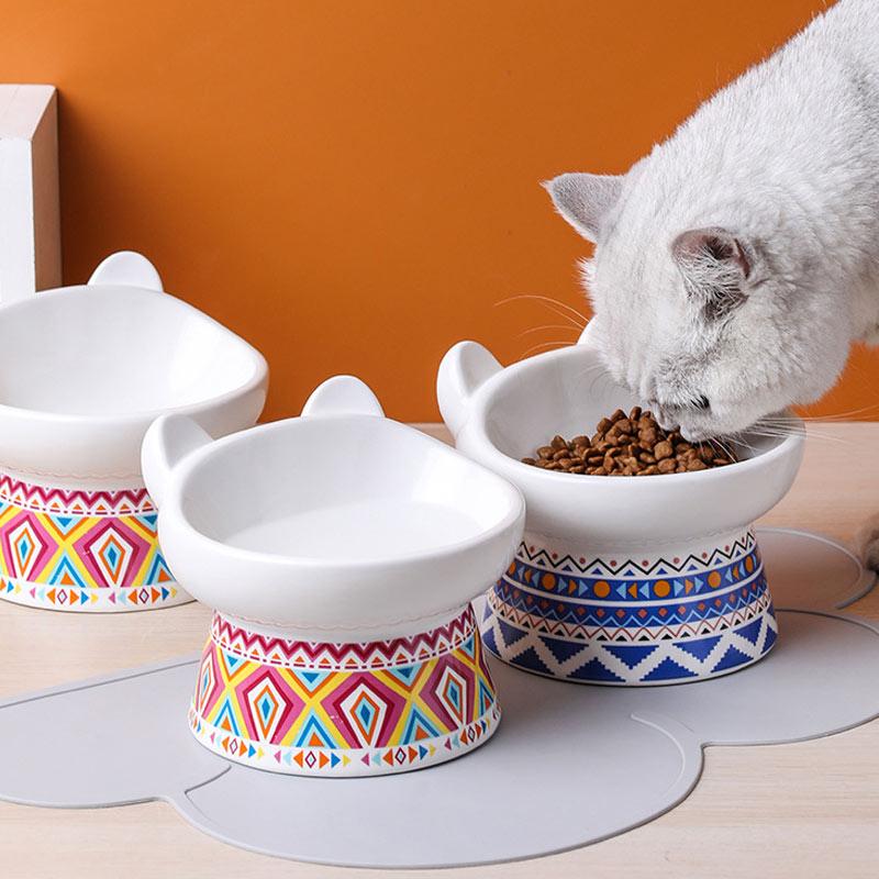 Cat Bowls & Feeders Pet Bowl Ceramic Food Meal Clean Oblique Mouth High Anti-overturning Foot
Cat Bowls & Feeders Pet Bowl Ceramic Food Meal Clean Oblique Mouth High Anti-overturning Foot
