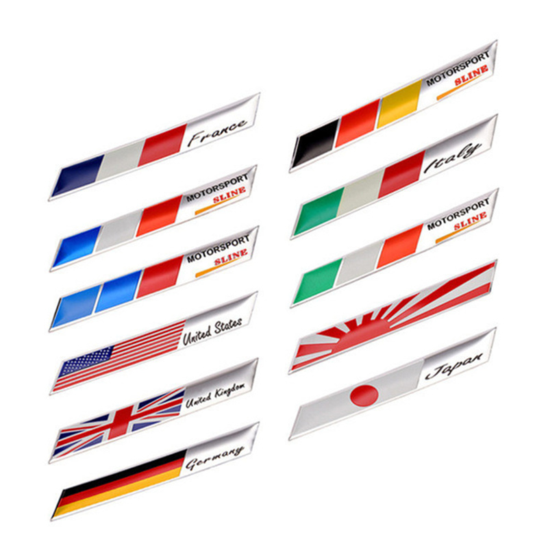 3D Aluminum Car Sticker USA UK Russia German France Sweden Spain Italy Map National Flag Grill Emblem Motorcycle Decal
3D Aluminum Car Sticker USA UK Russia German France Sweden Spain Italy Map National Flag Grill Emblem Motorcycle Decal