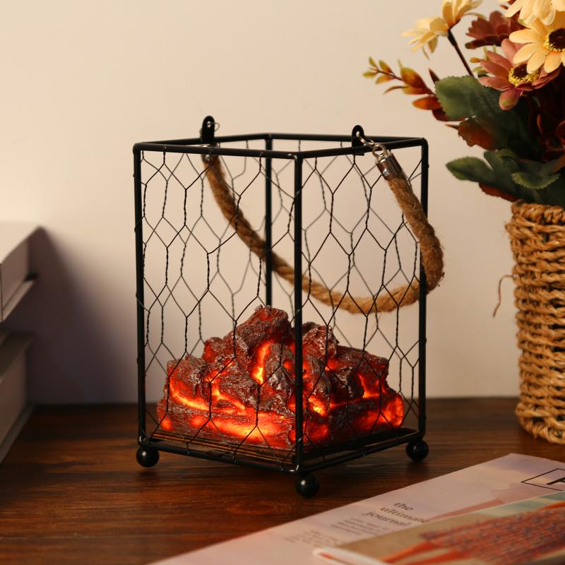 Night Lights Halloween Flame Led Christmas Light Simulation Charcoal Fire Lamp - Fireplace Tabletop Flameless Lantern Decor
Night Lights Halloween Flame Led Christmas Light Simulation Charcoal Fire Lamp - Fireplace Tabletop Flameless Lantern Decor