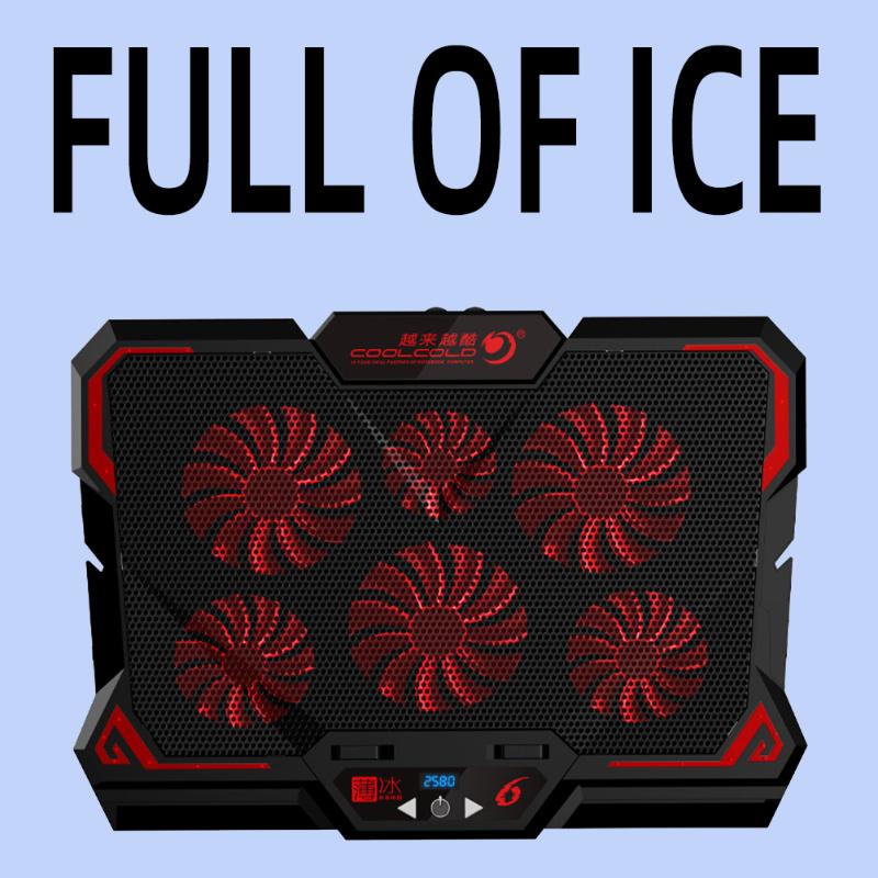 Gaming Laptop Cooler Six Fan Led Screen Two USB Port Cooling Pad Notebook Stand For 417*300*30MM Pads
Gaming Laptop Cooler Six Fan Led Screen Two USB Port Cooling Pad Notebook Stand For 417*300*30MM Pads