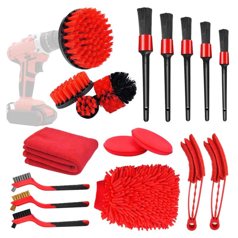 Car Sponge 18 Pcs Cleaning Tools Kit With Detailing Brush Set,Auto Drill Set, For Accessories
Car Sponge 18 Pcs Cleaning Tools Kit With Detailing Brush Set,Auto Drill Set, For Accessories