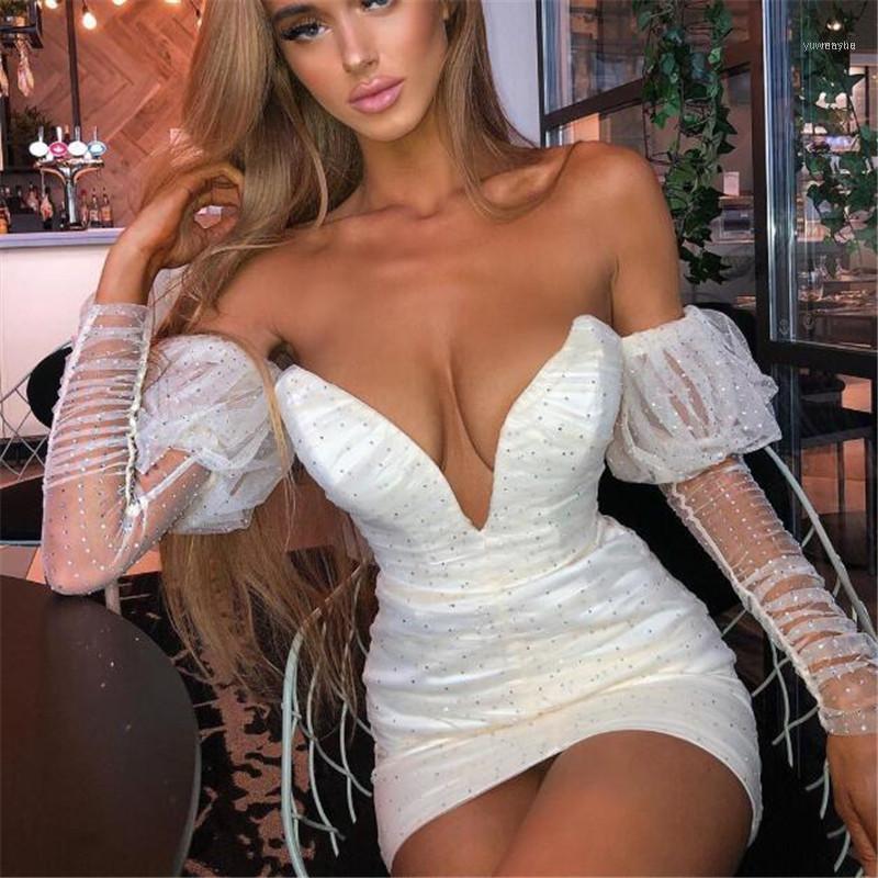 White Mesh Sequins Long Sleeve Sexy Dress Women Mini Night Club Party Backless V Neck Bodycon Summer Dresses Vestidos1, As pic
White Mesh Sequins Long Sleeve Sexy Dress Women Mini Night Club Party Backless V Neck Bodycon Summer Dresses Vestidos1, As pic