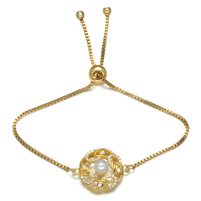 Charm Bracelets D&Z Temperament Rhinestone Flower Gold Color Stainless Steel Adjustable Bracelet For Women Jewelry
Charm Bracelets D&Z Temperament Rhinestone Flower Gold Color Stainless Steel Adjustable Bracelet For Women Jewelry