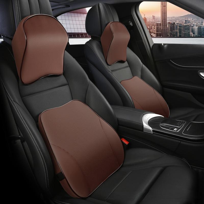 Seat Cushions PU Leather Universal Neck Pillow Car Head Support Lumbar Relieves Pain For Driving Waist Cushion
Seat Cushions PU Leather Universal Neck Pillow Car Head Support Lumbar Relieves Pain For Driving Waist Cushion