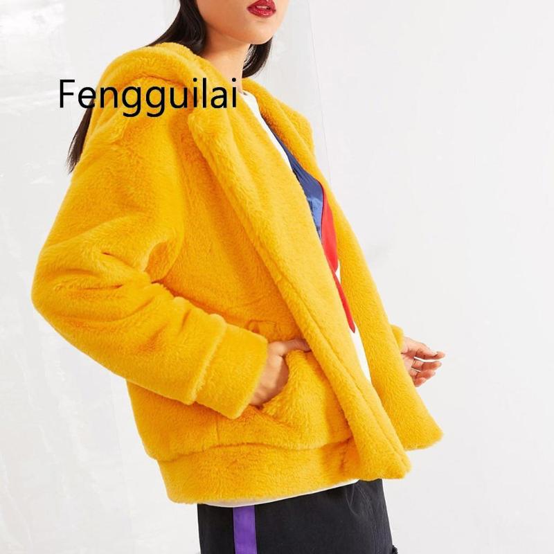 Women' Fur & Faux Coat Women Autumn Winter Warm Loose Plush Teddy Fluffy Long Sleeve Coats Woman Solid Kamizelka Futerko, Red
Women' Fur & Faux Coat Women Autumn Winter Warm Loose Plush Teddy Fluffy Long Sleeve Coats Woman Solid Kamizelka Futerko, Red