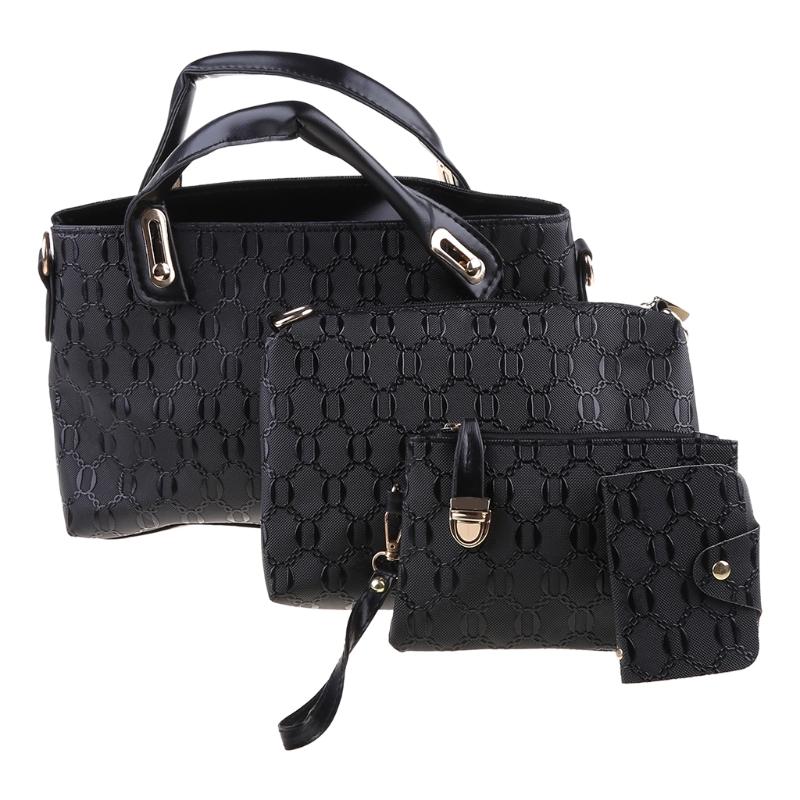 Women 4 Pcs Top Handle Satchel Handbag Set Large Tote Shoulder Bag Car Holder Evening Bags
Women 4 Pcs Top Handle Satchel Handbag Set Large Tote Shoulder Bag Car Holder Evening Bags