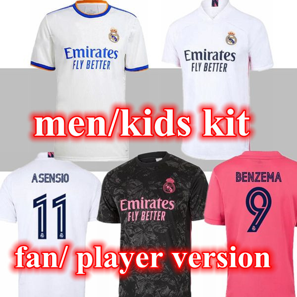 2021 2022 Real Madrid MBAPPE Player Version Soccer Jerseys BENZEMA SERGIO RAMOS ASENSIO MARCELO VALVERDE KROOS football shirt Kids ALABA equipment Kits, Black
2021 2022 Real Madrid MBAPPE Player Version Soccer Jerseys BENZEMA SERGIO RAMOS ASENSIO MARCELO VALVERDE KROOS football shirt Kids ALABA equipment Kits, Black