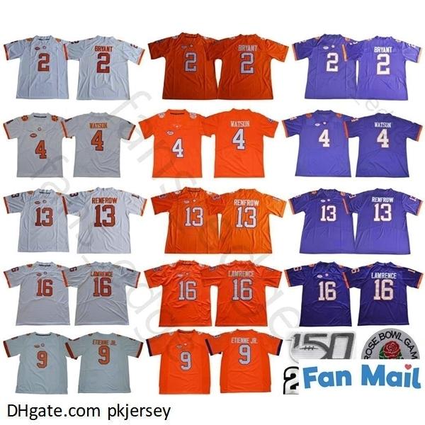 NCAA Clemson Tigers College 2 Kelly Bryant 4 Deshaun Watson 9 Travis Etienne Jr. 13 Hunter Renfrow 16 Trevor Lawrence 150th Football Jerseys, Black;red
NCAA Clemson Tigers College 2 Kelly Bryant 4 Deshaun Watson 9 Travis Etienne Jr. 13 Hunter Renfrow 16 Trevor Lawrence 150th Football Jerseys, Black;red