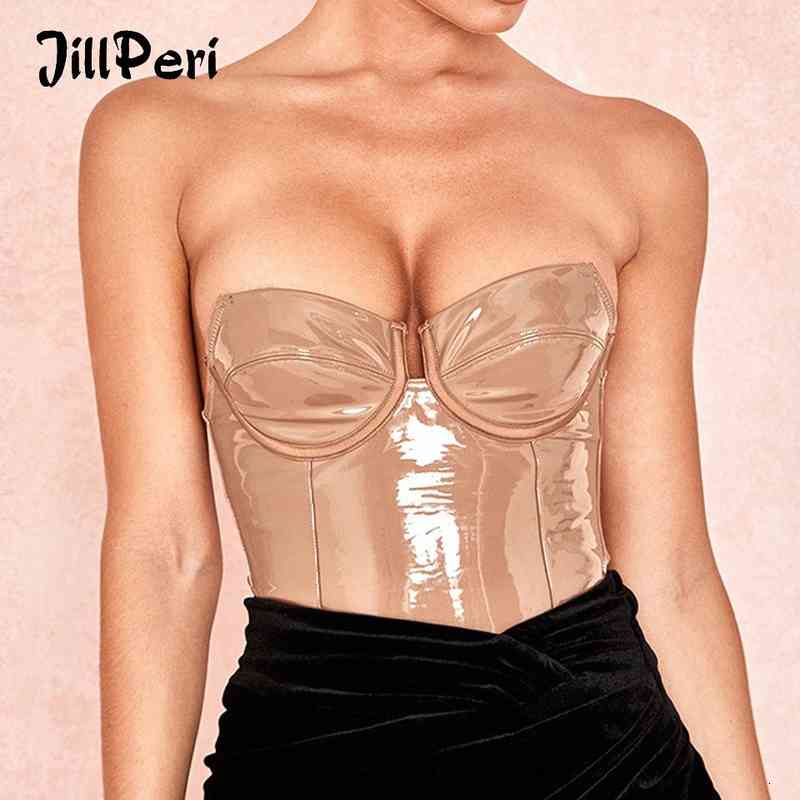 JillPeri Women Sexy Strapless PU Leather Bodysuit Solid Patent Vinyl Bodysuit Daily Outfit Skinny Rompers Club Wear Jumpsuit u77O#, Black
JillPeri Women Sexy Strapless PU Leather Bodysuit Solid Patent Vinyl Bodysuit Daily Outfit Skinny Rompers Club Wear Jumpsuit u77O#, Black