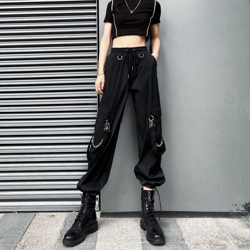 Women's Pants & Capris Punk Oversized Cargo Women Streetwear Black Chain Harajuku Korean Street Style Trousers Female Hip Hop, Black;white
Women's Pants & Capris Punk Oversized Cargo Women Streetwear Black Chain Harajuku Korean Street Style Trousers Female Hip Hop, Black;white