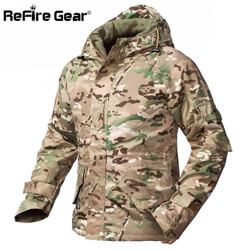 ReFire Gear Winter Camouflage Tactical Jacket Men Waterproof Warm Thick Fleece Liner Windbreaker Hooded Army Field Military Coat 211110, Cp
ReFire Gear Winter Camouflage Tactical Jacket Men Waterproof Warm Thick Fleece Liner Windbreaker Hooded Army Field Military Coat 211110, Cp