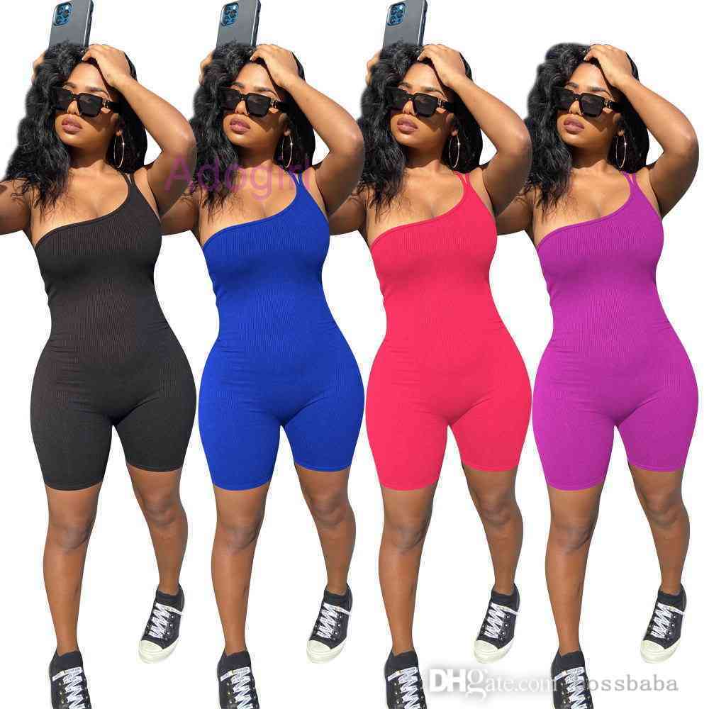 Women Sexy Sling One Shoulder Jumpsuts Designer Summer Shorts Pants Solid Color Sleeveless Vest Sports Rompers Club Tight Fashion Overalls Pants 8510, Purple
Women Sexy Sling One Shoulder Jumpsuts Designer Summer Shorts Pants Solid Color Sleeveless Vest Sports Rompers Club Tight Fashion Overalls Pants 8510, Purple