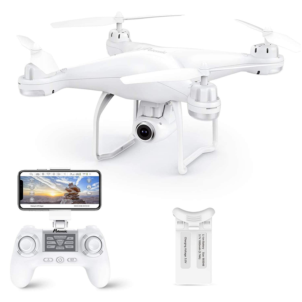 Potensic T25 Professional GPS Drone Wifi FPV RC Helicopters with 1080P HD Camera Auto Return Home Altitude Hold RC Quadcopter
Potensic T25 Professional GPS Drone Wifi FPV RC Helicopters with 1080P HD Camera Auto Return Home Altitude Hold RC Quadcopter