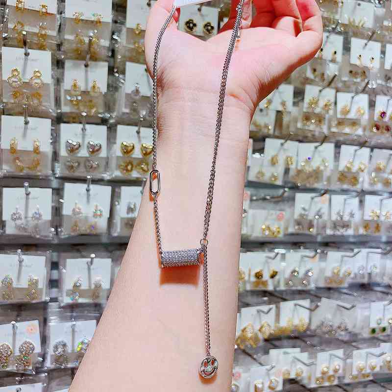 Korean Popular Autumn and Winter Fashion Leisure Chain Clothing Necklace Atmosphere Personality Matching Female Gift Jewelry 0795y1