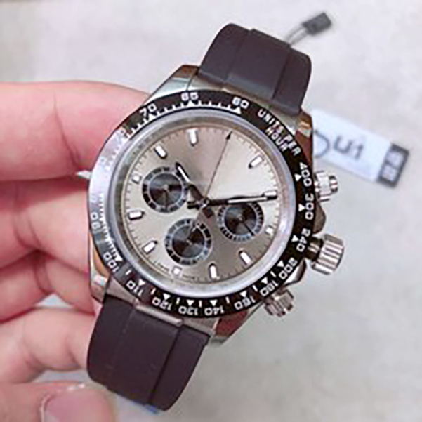 2020 U1 Mens Watch 40mm Sapphire Glass Rubber Black Band 316L Stainless Steel 2813 Automatic Machine Mens Watches, Box
2020 U1 Mens Watch 40mm Sapphire Glass Rubber Black Band 316L Stainless Steel 2813 Automatic Machine Mens Watches, Box