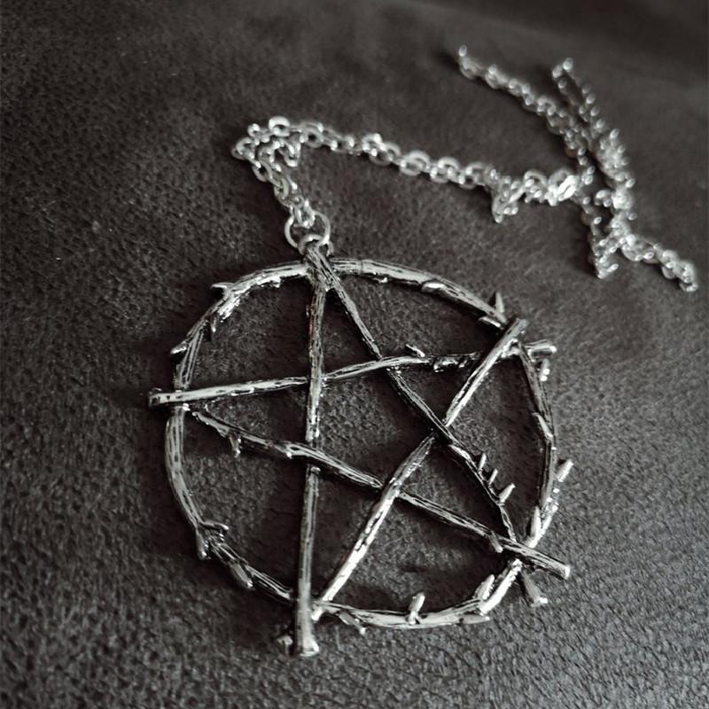 Chokers Goth Pentagram Necklace Grunge Pentacle Wicca Punk Statement Halloween Jewelry Creative Charm Fashion Women Gift
Chokers Goth Pentagram Necklace Grunge Pentacle Wicca Punk Statement Halloween Jewelry Creative Charm Fashion Women Gift
