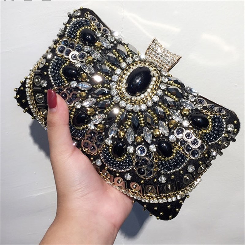 Day Packs 2021 spring bead embroidery collocation banquet dress holding small square bag wedding female retro shoulder messenger T, Black
Day Packs 2021 spring bead embroidery collocation banquet dress holding small square bag wedding female retro shoulder messenger T, Black