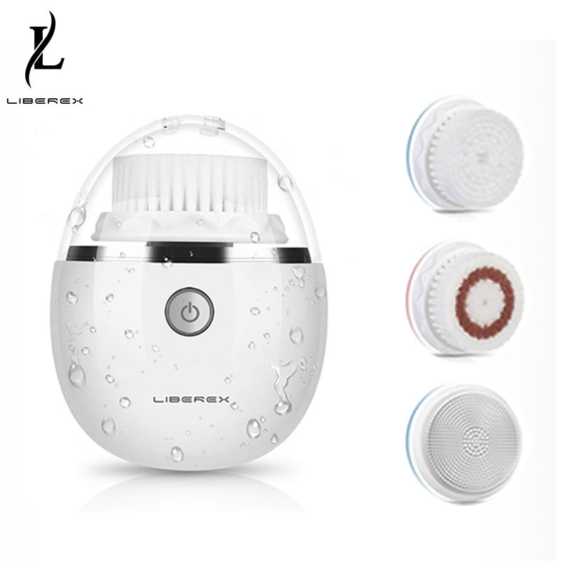 Liberex Facial Cleansing Brush Sonic Electric Face IPX7 Waterproof Soft Deep Pore Massage 3 Heads Wireless Gently clean Q0608
Liberex Facial Cleansing Brush Sonic Electric Face IPX7 Waterproof Soft Deep Pore Massage 3 Heads Wireless Gently clean Q0608