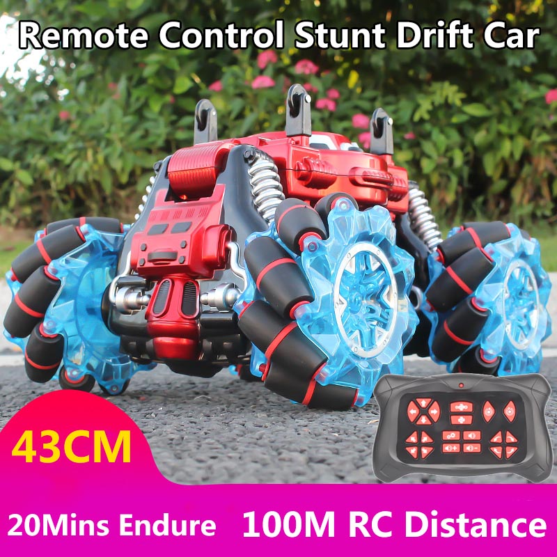 Big heavy 4WD Stunt Drift Programming RC Car 43CM Cool Light Rotation 20Mins Endure 100M Twist Deformation Dual Mode Demo RC Toy
Big heavy 4WD Stunt Drift Programming RC Car 43CM Cool Light Rotation 20Mins Endure 100M Twist Deformation Dual Mode Demo RC Toy