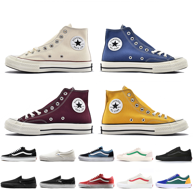 

Brand Chuck Taylor All Star Converses 1970s Canvas Shoes Squid game White Van OG Classic Slip-On Shoe Old Skool Off The Wall Womens Mens Skateboard Trainers Sneakers, B25