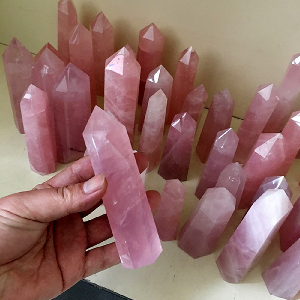 2021 New Hot Fashion Natural Rock Rose Quartz Crystal Point Healing Stone Pure Color Obelisk Wand Pink 40-100MM
2021 New Hot Fashion Natural Rock Rose Quartz Crystal Point Healing Stone Pure Color Obelisk Wand Pink 40-100MM