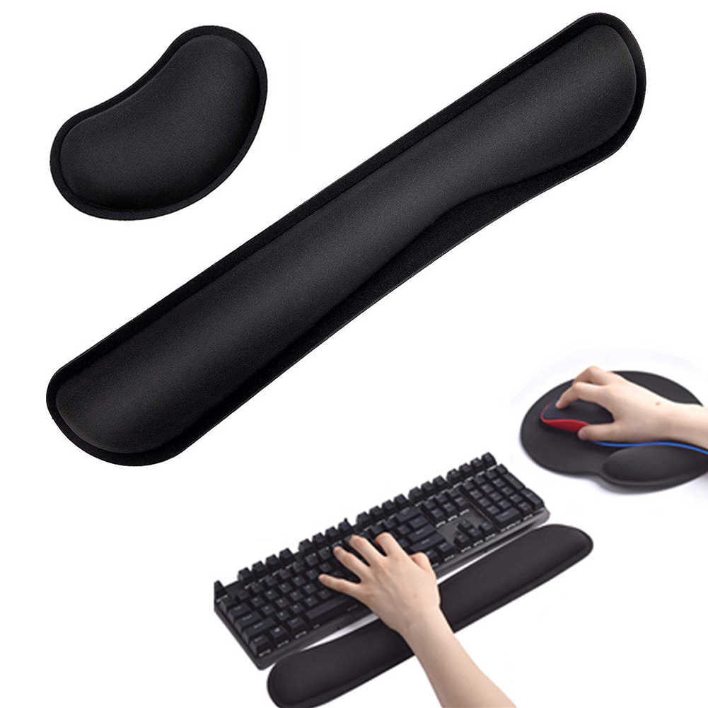 Wrist Rest Mouse Pad Memory Superfine Fibre Ergonomic Mousepad for Typist Office Gaming PC Laptop 2106153697630